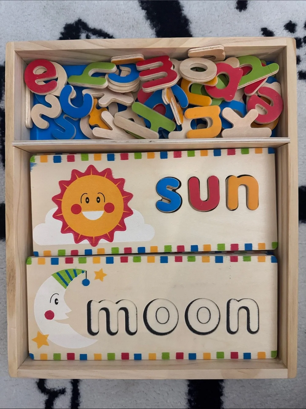 Wooden Alphabet Puzzle Set for Kids